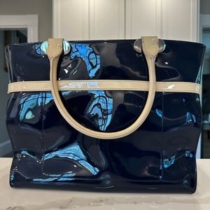 Authentic LK Bennett Patent Leather Tote (with duster)